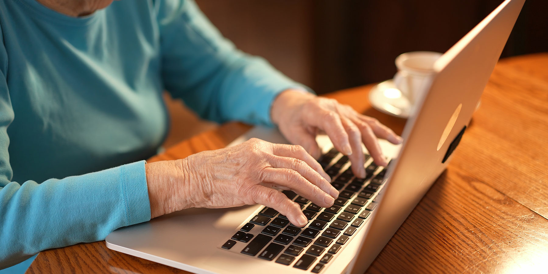 Person using a computer